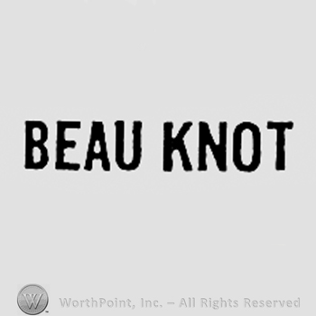 Words BEAU KNOT.