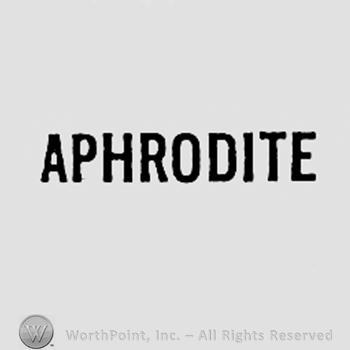 Word APHRODITE.