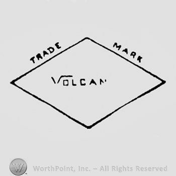 Word VOLCAN inside a diamond; word TRADE MARK written above.