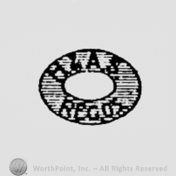 Letters H & AS REG OS written on a ring.