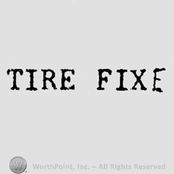 Words TIRE FIXE.