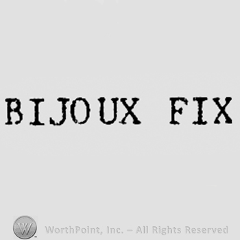 Words BIJOUX FIX.