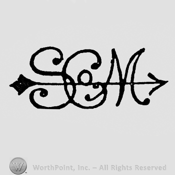 Letters SCOM pierced by an arrow.