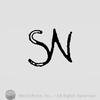 Monogram of letters SN.