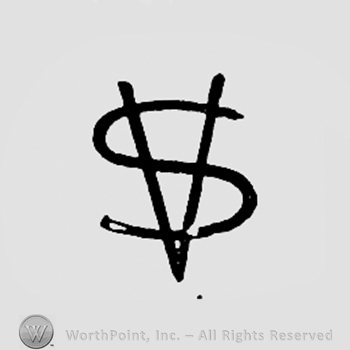 Monogram of letters SV.