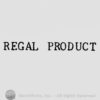 Words REGAL PRODUCT.