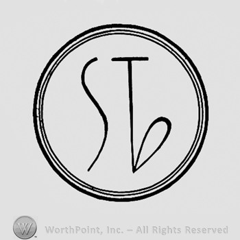 Letters S and T inside a circle.