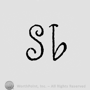 Monogram of letters S, T and B.