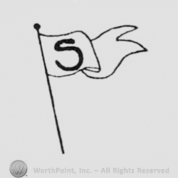 Letter S on a flag.
