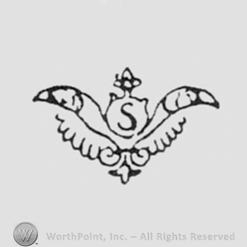 Letter S inside a circle with wings.