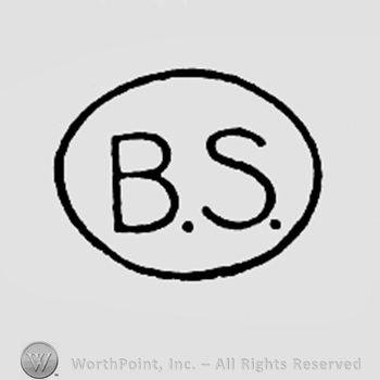 Letters B and S inside a circle.