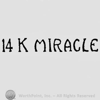 14K and word MIRACLE.