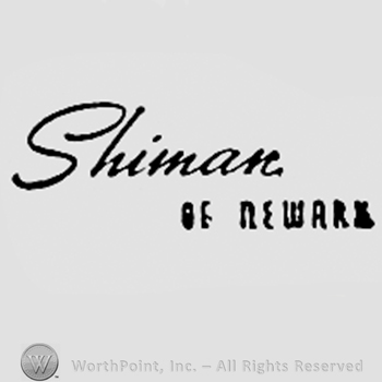 Words SHIMAN OF NEWARK.