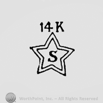 14 K above a star with letter s inside.