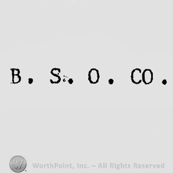 Letters B,S,O CO.