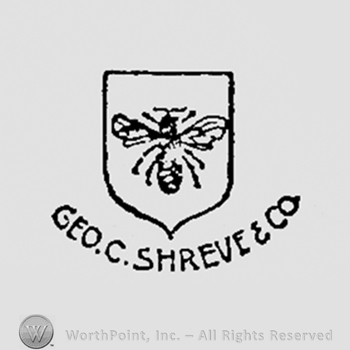 Bee on a shield above words GEO.C.SHREVE & CO.