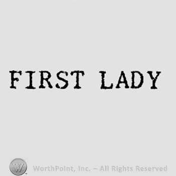 Words FIRST LADY.