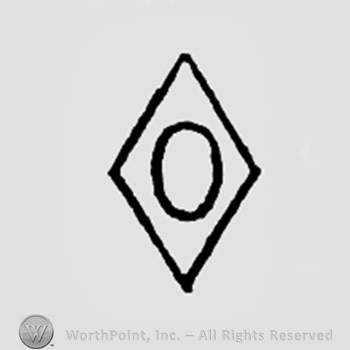 Letter O inside a diamond.