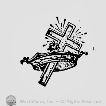 Crown and cross.