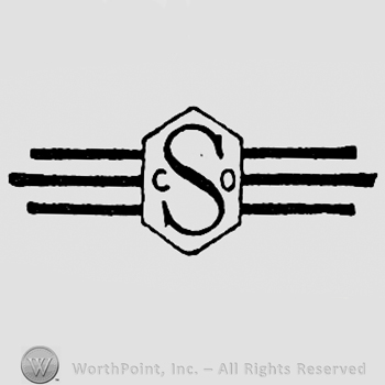 Letter S and CO inside a hexagone and three lines.