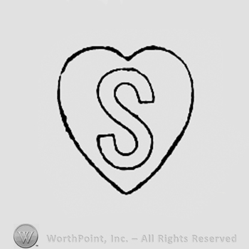 Letter S inside a heart.