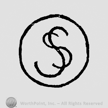 Double S inside a circle.