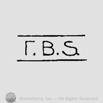 Letters F.B.S between lines.