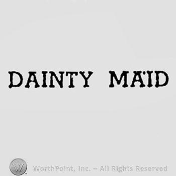 Words DAINTY MAID.