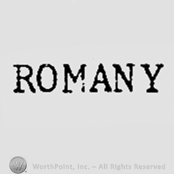 Word ROMANY.