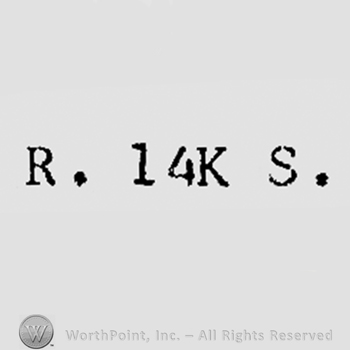 Leter R, number 14K and letter S.