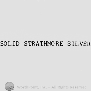 Words SOLID STRATHMORE SILVER.