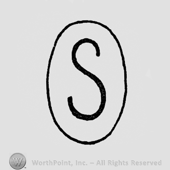 Letter S inside an oval.