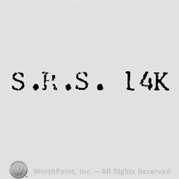 Letters S.R.S 14K.
