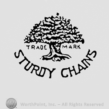 Tree above words STURDY CHAINS.