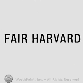 Words FAIR HARVARD.
