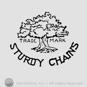 Tree above words STURDY CHAINS.