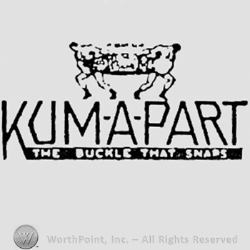 Word KUM A PART above written words THE BUCKLE THAT SNAPS.