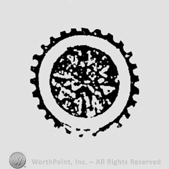Double circle, dark inside.
