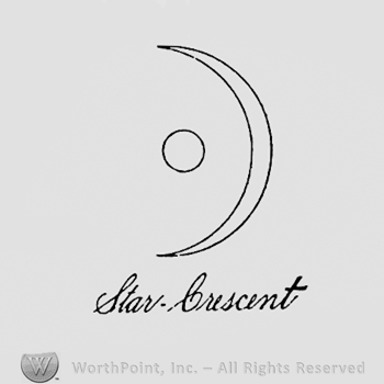 Crescent and a circle.