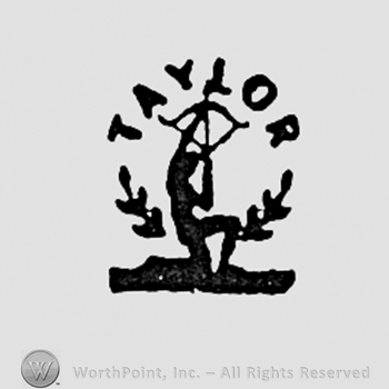 Word TAYLOR above a man with bow.