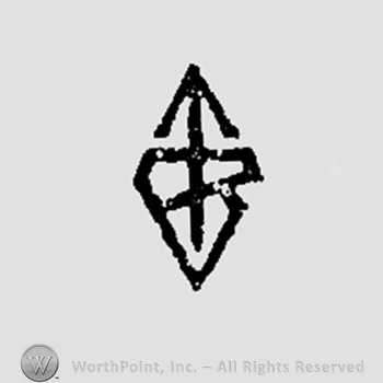 Triangle pierced by an arrow.