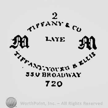 Words TIFFANY & CO LATE TIFFANY YOUNG & ELLIS 550 BRODWAY 720.