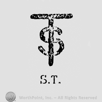 Monogram of letters T and S.