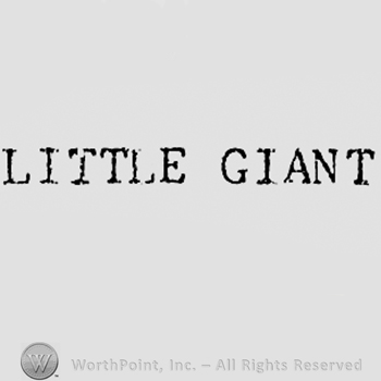 Words LITTLE GIANT.