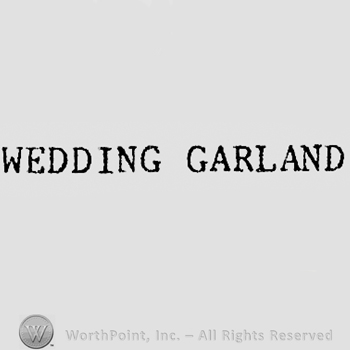 Words WEDDING GARLAND.