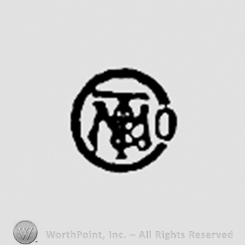 Monogram of letterss W and T inside a circle.