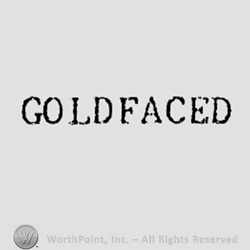 Word GOLDFACED.