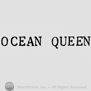 Words OCEAN QUEEN.