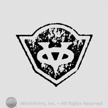 Letters V and O on a shield.