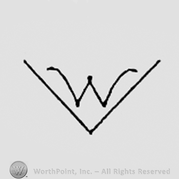 Letter w inside letter V.